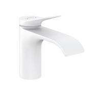 Hansgrohe Vivenis, miscelatore monocomando per lavabo 80 senza scarico, sporgenza 133 mm, 75012, Colorazione: bianco opaco - 75012700