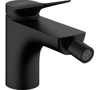 Hansgrohe Miscelatore monocomando per bidet Vivenis con scarico, sporgenza 130 mm, 75200, Nero opaco
