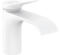 Hansgrohe Vivenis, miscelatore monocomando per lavabo 80 senza scarico, sporgenza 133 mm, 75012, Colorazione: bianco opaco - 75012700