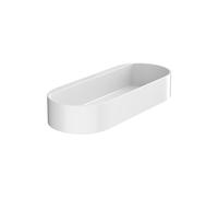 hansgrohe WallStoris - Cestino portaoggetti, cestino doccia senza forare, scatola porta oggetti bagno, organizer bagno, accessori bagno, bianco opaco, 27913700