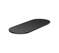 hansgrohe WallStoris - Coperchio per cestino portaoggetti 25cm, organizer bagno, accessori bagno senza forare, nero opaco, 27925670