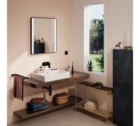 hansgrohe Xanuia Q lavabo à poser, sans trou pour robinet, avec trop-plein, poli, 600x480mm, blanc, 60244450, 60244450