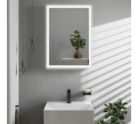 Hansgrohe Xarita E specchio 50.6x70.6 cm rettangolare con illuminazione con tappetino riscaldante bianco 54989700