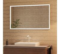Hansgrohe Specchio Xarita E – LED con sensore, 1200x50x700 mm, bianco opaco, riscaldamento a specchio
