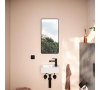 hansgrohe Xarita Lite Q miroir, éclairage LED horizontal, 360x30x700mm, interrupteur mural, 54955670, 54955670, Colorazione: nero opaco