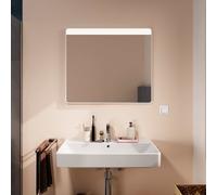 Hansgrohe Xarita Lite Q miroir, éclairage LED horizontal, 800x30x700mm, interrupteur mural, 54958700, 54958700, Colorazione: Bianco opaco
