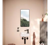 Hansgrohe Xarita Lite Q specchio, illuminazione LED orizzontale, 360x30x700mm, sensore IR, 54955, Colorazione: nero opaco