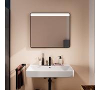 Hansgrohe Xarita Lite Q specchio, illuminazione LED orizzontale, 800x30x700mm, sensore IR, 54971, Colorazione: nero opaco