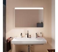 Hansgrohe Xarita Lite Q specchio, illuminazione LED orizzontale, 1000x30x700mm, sensore IR, 54972, Colorazione: Bianco opaco