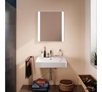 Hansgrohe Xarita Lite Q specchio, illuminazione LED verticale, 600x30x700mm, sensore IR, 54975, Colorazione: Bianco opaco