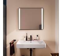 Hansgrohe Xarita Lite Q specchio, illuminazione LED verticale, 800x30x700mm, sensore IR, 54976, Colorazione: nero opaco