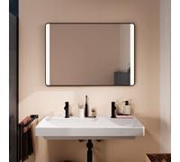 Hansgrohe Xarita Lite Q specchio, illuminazione LED verticale, 1000x30x700mm, sensore IR, 54977, Colorazione: nero opaco