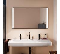 Hansgrohe Xarita Lite Q specchio, illuminazione LED verticale, 1200x30x700mm, sensore IR, 54978, Colorazione: nero opaco