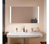 Hansgrohe Xarita Lite Q specchio, illuminazione LED verticale, 1200x30x700mm, sensore IR, 54978, Colorazione: Bianco opaco
