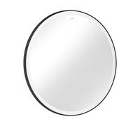 Hansgrohe Xarita Lite S specchio, illuminazione LED rotonda, 900x30x900mm, interruttore a parete, 54967, Colorazione: nero opaco