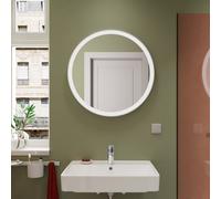 Hansgrohe Xarita Lite S specchio, illuminazione LED rotonda, 700x30x700mm, interruttore a parete, 54966, Colorazione: Bianco opaco