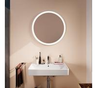 Hansgrohe Xarita Lite S specchio 70x70 cm rotonda con illuminazione con tappetino riscaldante bianco 54979700