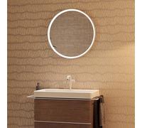 hansgrohe Xarita S miroir, éclairage LED avec capteur infrarouge, 700x50x700mm, blanc mat, chauffage du miroir, 54991700, 54991700