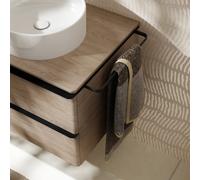 hansgrohe Xelu Q barra portasciugamani per mobile sottolavabo, 54143670, Xelu Q nero opaco [Mobili da Bagno > Accessori per Mobili da Bagno]