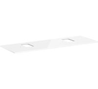 hansgrohe Xelu Q Console avec 2 découpes, 1560x550, pour vasque à poser, avec trou pour robinet, 54126050, 54126050, Colorazione: Bianco lucido