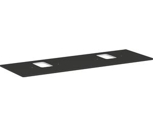 hansgrohe Xelu Q Console avec 2 découpes, 1560x550, pour vasque à poser, avec trou pour robinet, 54126910, 54126910, Colorazione: Grigio diamante opaco