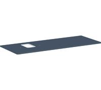hansgrohe Xelu Q console con foro a sinistra, 1360x550, per lavabo da appoggio, con foro per rubinetto, 54123, Colorazione: Grigio diamante opaco