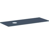 hansgrohe Xelu Q console con foro circolare a sinistra, 1360x550, per lavabo da appoggio, senza foro per rubinetto, 54116, Colorazione: Grigio diamante opaco