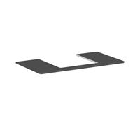 hansgrohe Xelu Q console con foro centrale, 980x550, per lavabo da appoggio 500x480 mm, lucido, 54095, Colorazione: Grigio diamante opaco