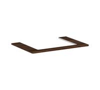 hansgrohe Xelu Q Console avec découpe au centre, 600x480, pour vasque à poser, polie, 54109630, 54109630, Colorazione: Noce Scuro