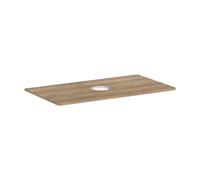 hansgrohe Xelu Q console con foro rotondo al centro, 980x550, per lavabo da appoggio, senza foro per rubinetto, 54114, Colorazione: Natura di quercia