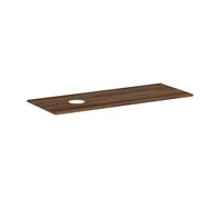 hansgrohe Xelu Q Console avec découpe ronde à gauche, 1360x550, pour vasque à poser, sans trou pour robinet, 54116630, 54116630, Colorazione: Noce Scuro