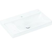 hansgrohe Xelu Q lavabo à poser, 2 trous pour robinet, tablette à gauche, sans trop-plein, SmartClean, avec vidage, 800x480mm, 61034450, 61034450