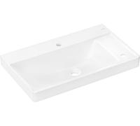 hansgrohe Xelu Q lavabo avec tablette à droite, 2 trous pour robinet, sans trop-plein, 800x480mm, blanc, 60319450, 60319450