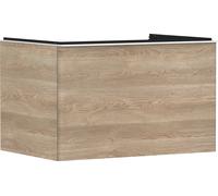 hansgrohe Xelu Q meuble sous-lavabo, 780x550, 1 tiroir, pour consoles avec vasque à poser, poli, 54056700, 54056700, Colorazione: Mobili Rovere Natura/Maniglia Bianco Opaco