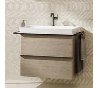 hansgrohe Xelu Q Meuble sous-lavabo, 780x475, 2 tiroirs, pour lavabo, 54029670, 54029670, Colorazione: Mobili Rovere naturale/maniglia nera opaca