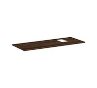hansgrohe Xelu Q Console avec découpe à droite, 1360x550, pour vasque à poser, avec trou pour robinet, 54124630, 54124630, Colorazione: Noce Scuro