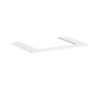 hansgrohe Xelu Q Console avec découpe au centre, 600x480, pour vasque à poser, polie, 54109050, 54109050, Colorazione: Bianco lucido