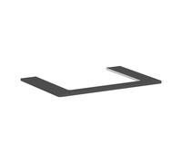 hansgrohe Xelu Q Console avec découpe au centre, 600x480, pour vasque à poser, polie, 54109910, 54109910, Colorazione: Grigio diamante opaco
