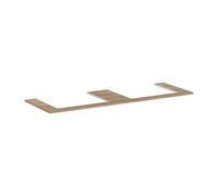hansgrohe Xelu Q console con 2 aperture, 1560x550, per lavabo da appoggio 600x480mm, lucido, 54112, Colorazione: Natura di quercia