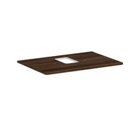 hansgrohe Xelu Q Console avec découpes au centre, 780x550, pour vasque à poser, avec trou pour robinet, 54120630, 54120630, Colorazione: Noce Scuro