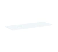 hansgrohe Xevolos E Console 1370/550 avec découpe à gauche pour vasque à poser sans trou de robinetterie, 54333700, 54333700, Colorazione: Bianco opaco