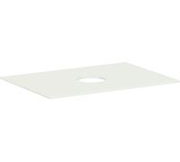 hansgrohe Xevolos E Console 780/550 avec découpe au centre pour lavabo à poser sans trou de robinetterie, 54328780, 54328780, Colorazione: Beige sabbia opaco