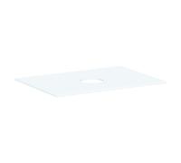 hansgrohe Xevolos E Console 780/550 avec découpe au centre pour lavabo à poser sans trou de robinetterie, 54328700, 54328700, Colorazione: Bianco opaco