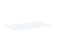 hansgrohe Xevolos E Console 980/550 avec découpe au centre pour lavabo à poser sans trou de robinetterie, 54329700, 54329700, Colorazione: Bianco opaco