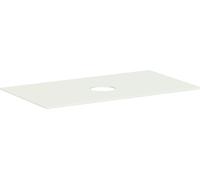 hansgrohe Xevolos E Console 980/550 avec découpe au centre pour lavabo à poser sans trou de robinetterie, 54329780, 54329780, Colorazione: Beige sabbia opaco