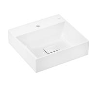 hansgrohe Xelovos E Lave-mains, sans trop-plein, 500x480mm, SmartClean, poncé, avec vidage, 61090450, 61090450, Versione: 1 foro per rubinetto