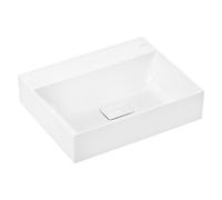 hansgrohe Xelovos E lavabo, sans trop-plein, 600x480mm, SmartClean, poli, avec garniture découlement, 61095450, 61095450, Versione: senza foro per rubinetto