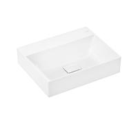 hansgrohe Xevolos E lavabo, senza sfioratore, 600x480 mm, SmartClean, non lucidato, con scarico a scomparsa, 6109, Versione: senza foro per rubinetto