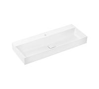hansgrohe Xevolos E lavabo à poser, 1 trou pour robinet, sans trop-plein, poncé, SmartClean, 1200x480mm, avec vidage, blanc, 61113450, 61113450