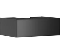 hansgrohe Xevolos E meuble sous lavabo, 1 tiroir, 1 découpe au centre, 780x550x275mm, pour console avec vasque à poser, 54312770, 54312770, Colorazione: Struttura grigio ardesia opaco, frontale grigio